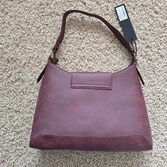 NWT Disturbia Neriene Embroidered Slouchy Shoulder Bag - Picture 7 of 15